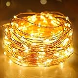 litogo Lichterkette Batterie Timer, 3M 30 LED Lichterkette Innen Wasserdicht Kupferdraht Fairy...