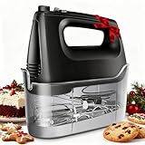 Handmixer Elektrisch Handrührgerät 6 Stufen Plus Turbo Kein Spritzen Mixer Handrührer mit...