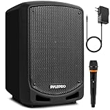 Pyle PA Musikbox, Partybox, Tragbare Karaoke Maschine mit Mikrofon, Party Lautsprecher mit...