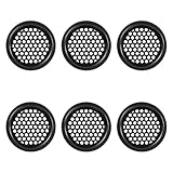 6 Stück Edelstahl Lüftungsgitter Rund Türlüftungsgitter, 53mm Rund Belüftungsgitter...