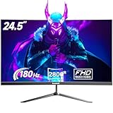 Gawfolk Gaming Monitor 24.5 Zoll Curved 165Hz/180Hz, PC Bildschirm Full HD 1080P, 2800R Rahmenloses...