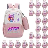 K-POP Demon Hunters Schulrucksack Set, 2-teilig mit Federmäppchen, und 10-teiliges Schulset mit...