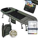 Q-Tac Karpfenliege [Stabil, Bequem & Leicht zu Reinigen] - Angelliege mit extragroßen...