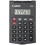 Canon AS-8 Taschenrechner, schwarz