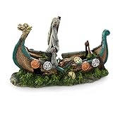 Europet Bernina 234-415788 Dekoration Viking Boat, 25.5 x 10.5 x 16.5 cm