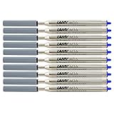 LAMY Kugelschreiberminen M 16 Großraummine Metall dokumentenecht, Strichstärke M, blau, 10er...
