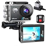 Xile Action Cam 4K20Mp WiFi und 2.4G-Fernbedienung 131FT Unterwasserkamera Mit 2 * 1350mAh Akku und...