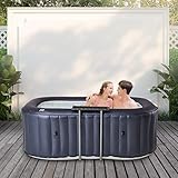 Miweba MSpa aufblasbarer Whirlpool Outdoor Nest U-NE021 | Eckig 186.0 cm x 125.0 cm - 2 Personen Spa...