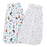 Lictin Schlafsack Baby Sommerschlafsack Babyschlafsack Einstellbar 70-90cm für Neugeborene 3-18...