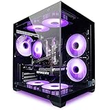 Gaming PC Venom Black Luftkühlung, RGB, bis 128GB RAM, GTX 1660S/ RTX 3050/ RTX 5060, bis 2TB SSD,...