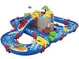 BIG Spielwarenfabrik - Wasserbahn Set Bergsee - 42-teiliges Spieleset mit Bergsee, Wasserfall und...