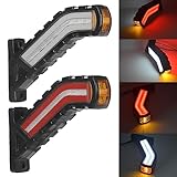 DoeDoefong 2 x LED Gummi Begrenzungsleuchte Seitenleuchte, 12V 24V Begrenzungsleuchten...
