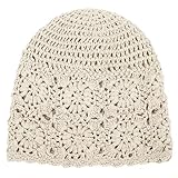DHSBGWSX 1 Stück Gestrickte Baumwollmütze, Sommer-Lose Beanie, Dünne Baumwollmütze,...