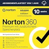 Norton 360 Premium mit extragroßer Backup-Kapazität – Amazon Exklusiv* 75GB zusätzlicher...