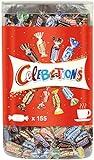 Celebrations Blisterbox | Mini-Schokoriegel Mix | 155 Pralinen in einer Box (1 x 1,435 kg)