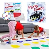 BUKCYUE Twisting Spiele, Bodenspiel mit Spielmatte, Partyspiele Für Kinder, Lustige Balance-Spiel,...