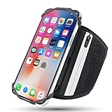 Sportarmband Handy Mit Kopfhörer Tasche, 360° Drehbar Handytasche Sport für iPhone 14 Pro Max/13...