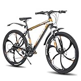 Hiland 26 Zoll Mountainbike MTB mit Aluminiumrahmen Scheibenbremse Federgabel 6 Speichenräder für...