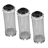 Sosoport 3 Stück Edelstahl Aquarium Filterschutz Innendurchmesser Wassereinlassschutz Mesh Rohr...