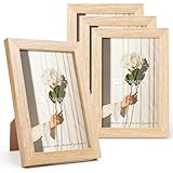 Kromapolis 4 Stück Kleine bilderrahmen,Umweltfreundlich MDF Rahmen 10x15 cm, Drehverschluss...