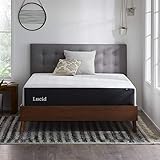LUCID Memoryschaum-Matratze, 30,5 cm, mittlere Haptik, Memory-Schaum mit Bambuskohle angereichert,...