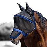 Harrison Howard Maskology Supreme Pferde Fliegenmaske Navy (L)