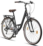 Licorne Bike Premium City Bike in 24,26 und 28 Zoll - Fahrrad für Mädchen, Jungen, Herren und...