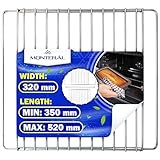 Verstellbarer Gitterrost für Backofen mit einer Tiefe von 320 mm und einer Breite von 350 mm bis...