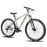 Hiland Mountainbike MTB mit 29 Zoll Speichenrädern Aluminiumrahmen 21 Gang Schaltung Scheibenbremse...