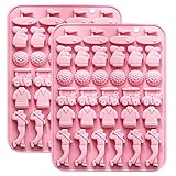 Silikon Backform Set für Sport-Motive, 3 Stück, Rosa, mit Trophäen, Bällen, Trikots und...