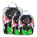 Reise-Organizer mit Reißverschluss, 3er-Set, 100 % strapazierfähige Polyester-Taschen für...