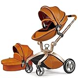 Hot Mom Kinderwagen 3in1 Set Klassik Kombikinderwagen, Modell F22 mit Alu-Rahmen/Vollgummireifen,...