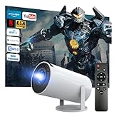 Beamer 4K 1080P Full HD Unterstützt Android 13, 2025 Upgraded Mini Beamer 5G WiFi 6 BT 5.3, Mini...