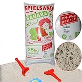 WECO Qualitäts SPIELSAND 25kg ÖKO-Test TÜV PH-Wert geprüft Sand für Sandkasten