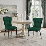 Bekrvio 200KG Belastbar Esszimmerstühle 2Er Set, Samt Stühle Esszimmer（8cm dick）, Einteiliger...