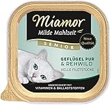 MIAMOR - Milde Mahlzeit Senior | Nassfutter für ältere Katzen mit Filetstückchen vom Geflügel....