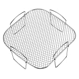 SHINEOFI Edelstahl Air Fryer Grill Dörrautomat Regal Stapelbares Vielseitiges Heißluftfritteusen...