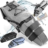 SEVENRIVERS® - Bikepacking Satteltasche [Neuheit 2024] 100% Wasserdicht | Fahrradtasche für Sattel...