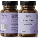 Simply Focus – Simply Flow – 60 Kapseln mit Magnesium, Vitamin B 6, Rosenwurz, Grüntee-Extrakt...