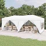 COHMIFY Faltbare Festzelt Partyzelt mit Seitenwänden Außenaktivitäten Zelt Gartenpavillon für...