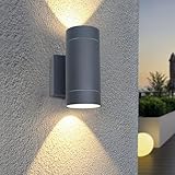 EBION 1 Stück AußEnwandleuchten GU10,Aussenlampe AußEnlampe Wand Wandleuchte Aussen IP54...