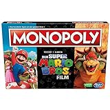Hasbro Gaming Monopoly Super Mario Bros. Film Edition, Brettspiel für Kinder, enthält Bowser...