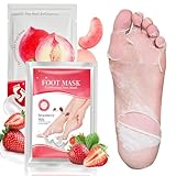 2 Paar Fußmaske, Hornhaut Socken, Abgestorbene und Entfernt Effektiv, Feuchtigkeitsspendende...