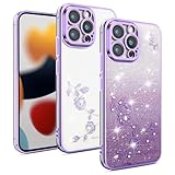XINYEXIN Glitzer Hülle für Realme 14x 5G Transparente Bling Handyhülle mit Glitter Strass,...