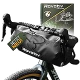 Rovativ® Bikepacking Lenkertasche [9,5 Liter] 100% Wasserdicht - Lenkerrolle - extra Fester Halt -...