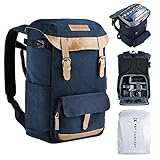 K&F Concept Kamerarucksack Rolltop 20L Fotorucksack Wasserdicht Robuste Rucksack-Stofftaschen aus...