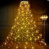 Withosent Lichterkette Weihnachtsbaum, 2M 400LED Christbaumbeleuchtung mit Ring, Lichterkette IP44...