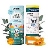 EmBeba Natural Diaper Rash Cream for Kids with Sensitive Skin | Travel Friendly Baby Rash Cream Balm...