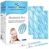 Easy@Home 25 Ovulationstest Kinderwunsch Fruchtbarkeitstest für Frauen Eisprung 25 mIU/ml,...