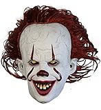 SHIFANQI Horror Overhead Clown Maske, Halloween Kostüm Party Gruselige Gruseldekoration Requisiten...